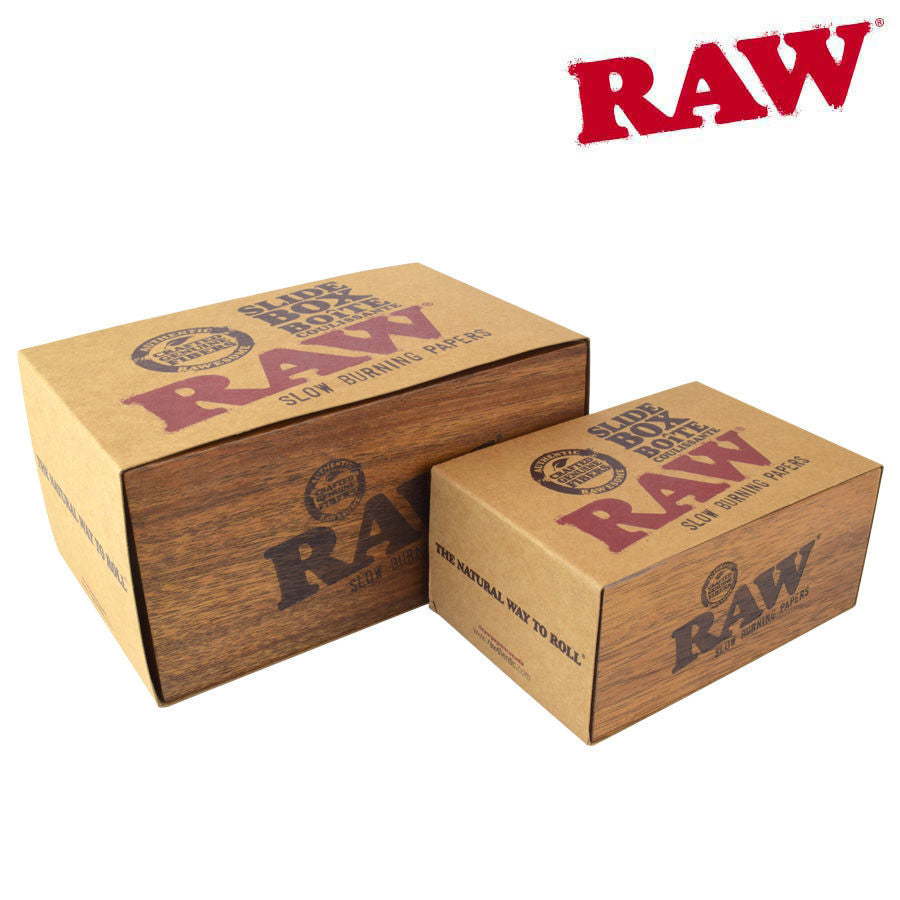 Raw - Wooden Storage Slide Box - Large