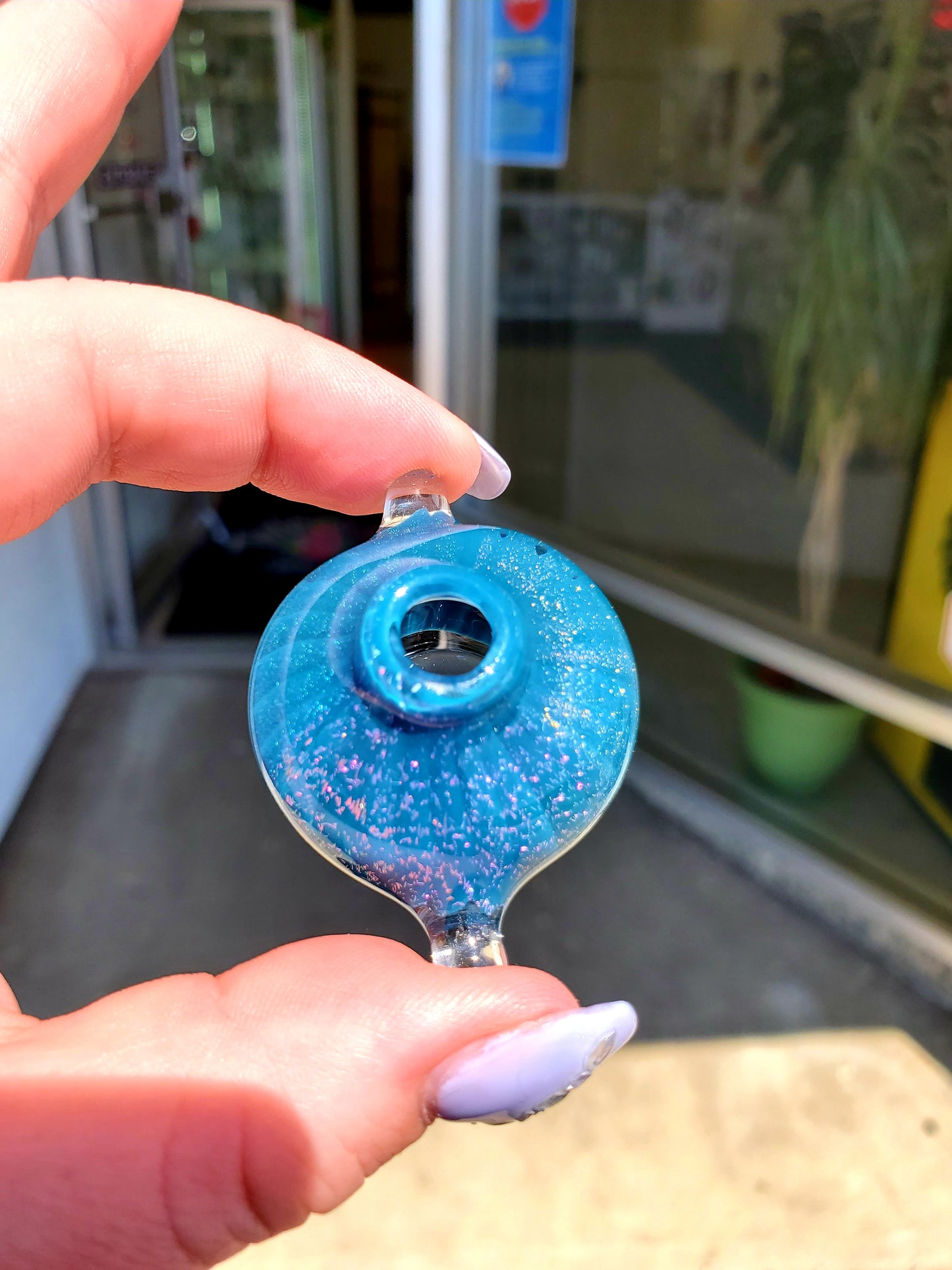 Hand Blown Piece - 10mm - Skull Fish Glass (Local BC Artist)