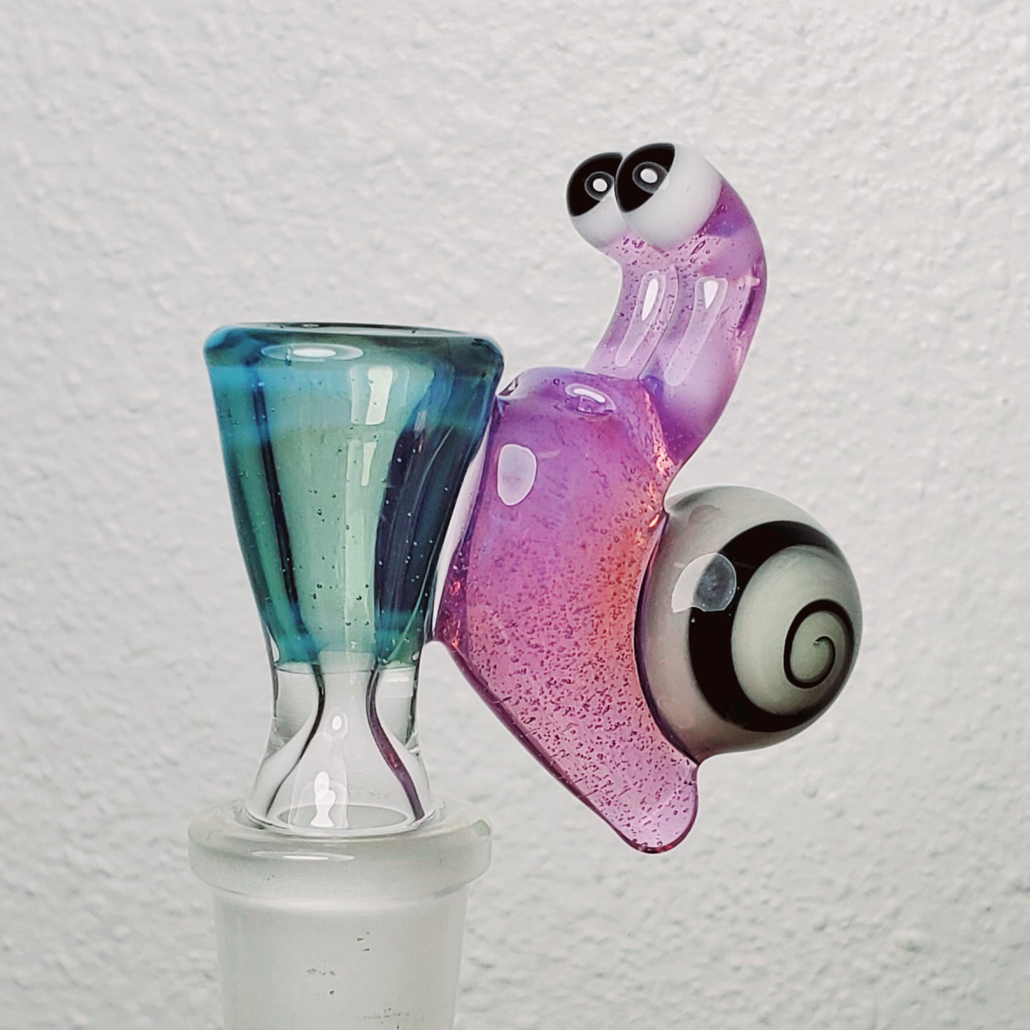 Hand-Blown Glass Snail Bowl - 14mm - Browski Glass (local BC Artist)