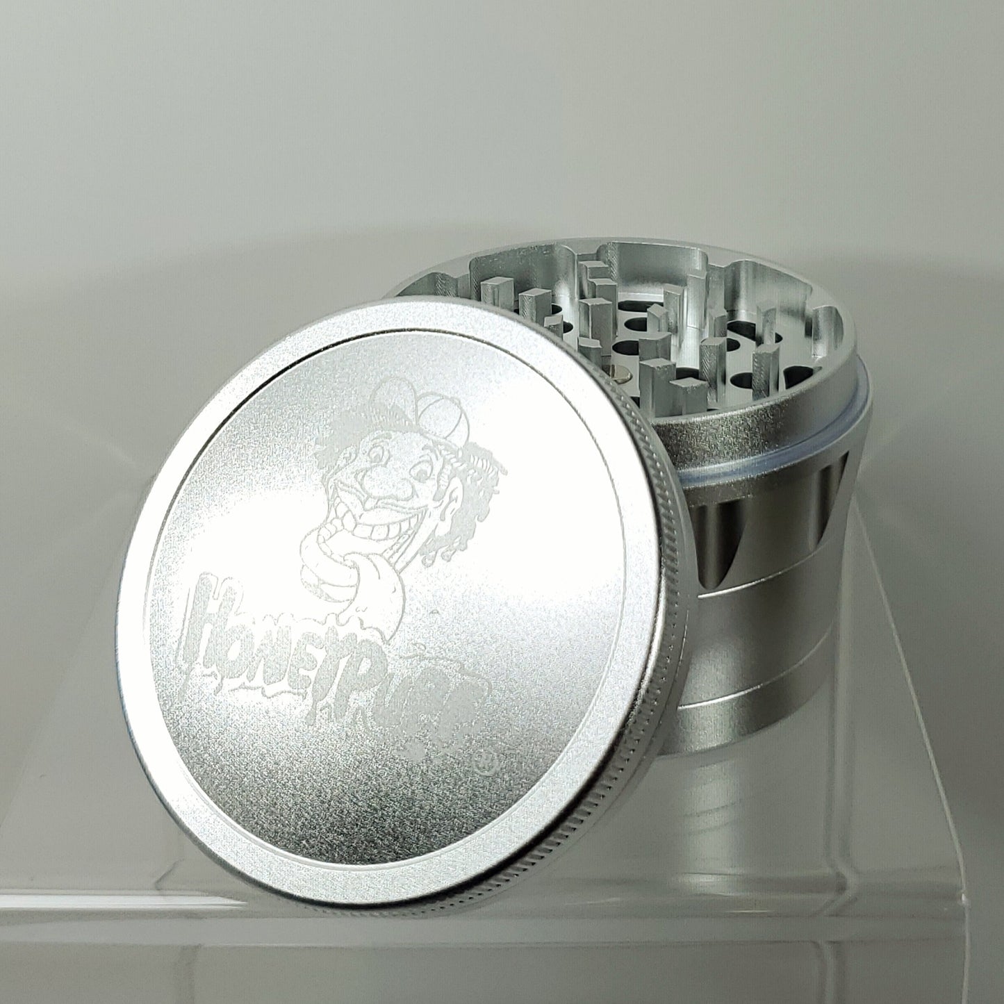 Honey Puff 4 Piece Grinder - 63mm - Silver