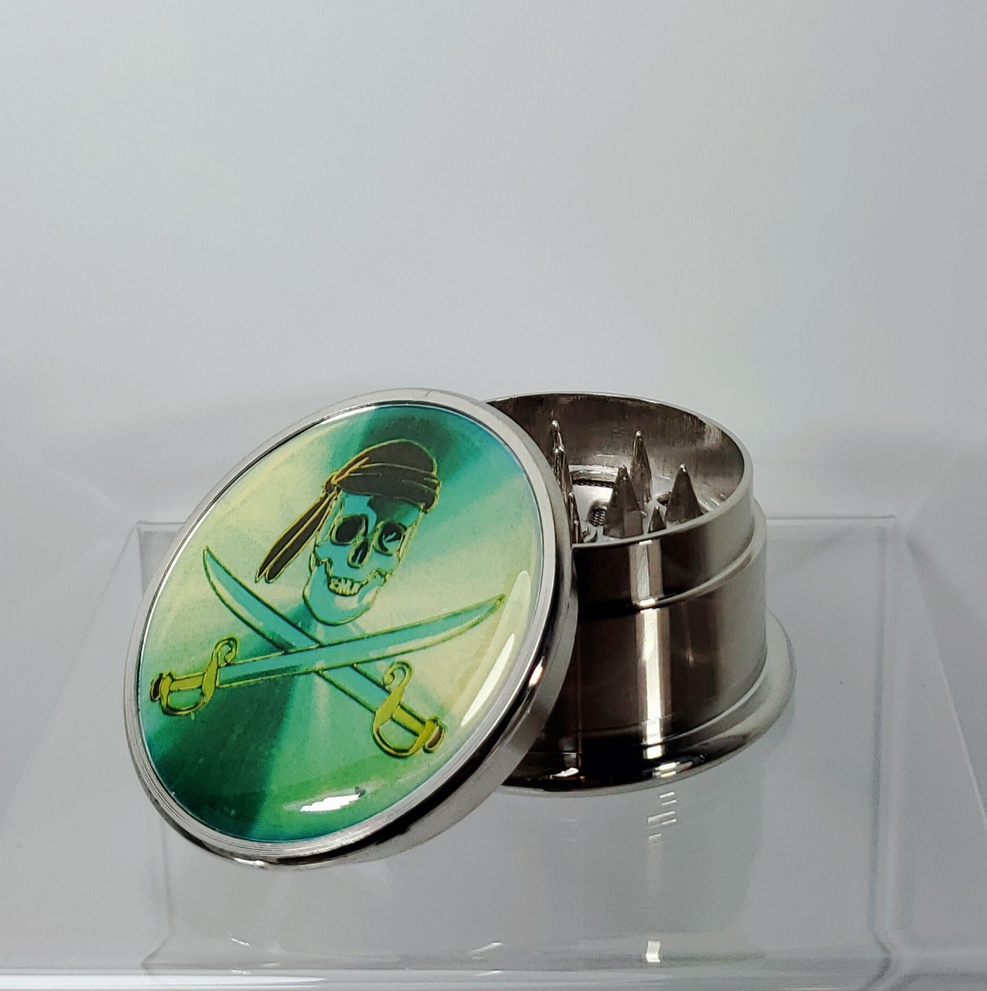 3 Piece Grinder - Metal - 50mm - Sword Skull