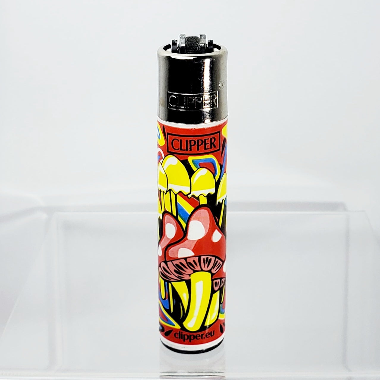 Clipper Refillable Lighter - Mushroom - Yellow