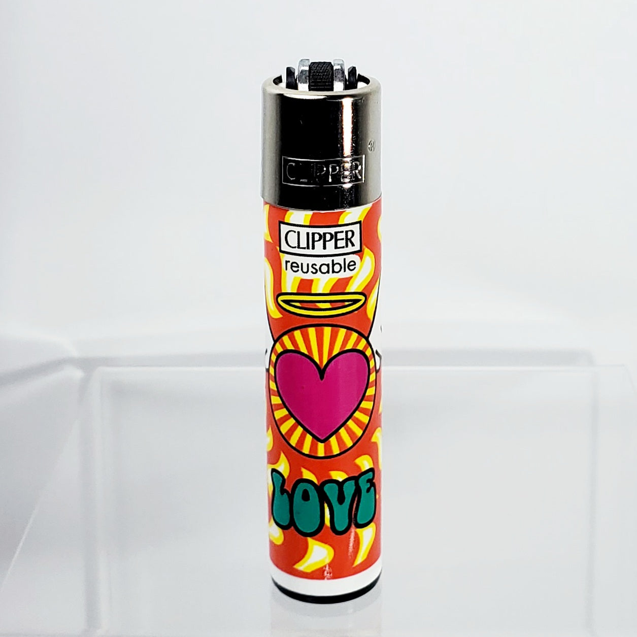 Clipper Refillable Lighter - Happy - Love