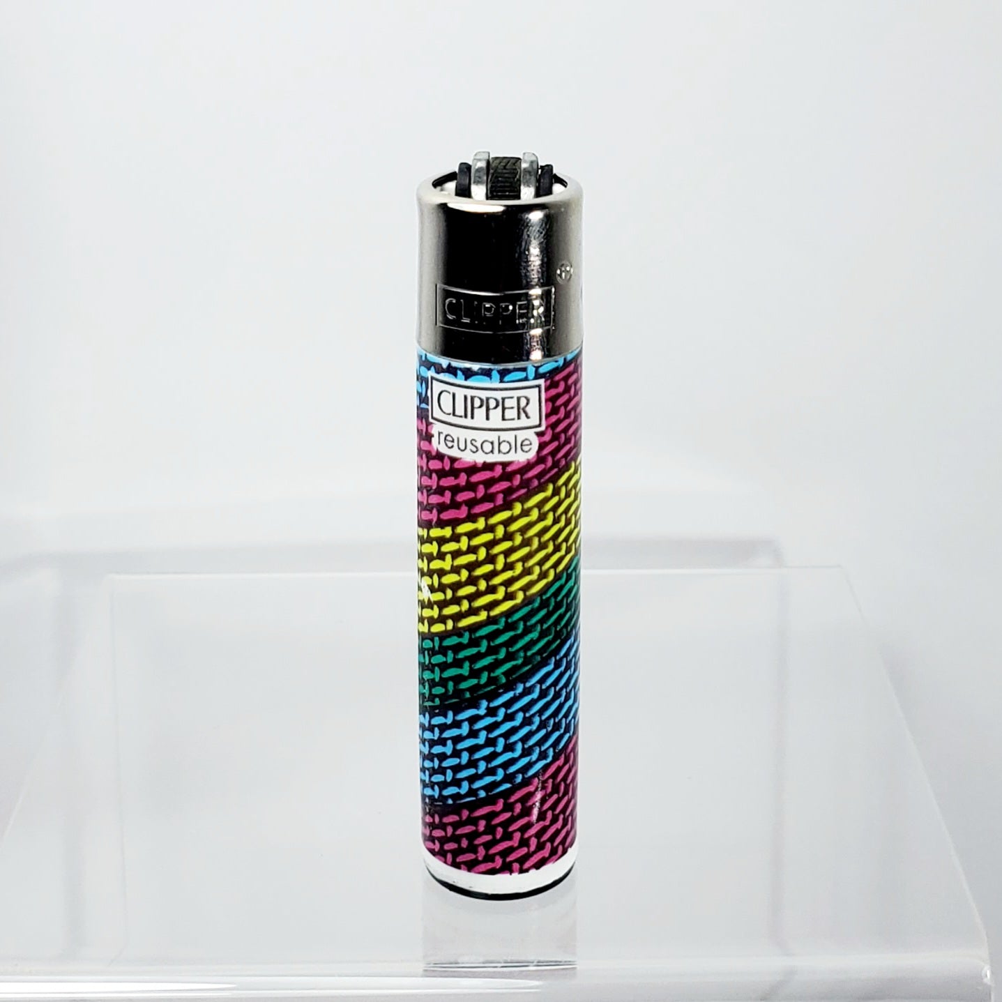 Clipper Refillable Lighter - Threads - Diagonal