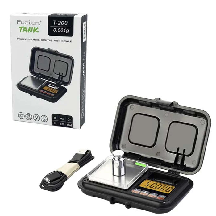 Fuzion - Tank Digital Scale - 200g - 0.01g - With Calibration Weight