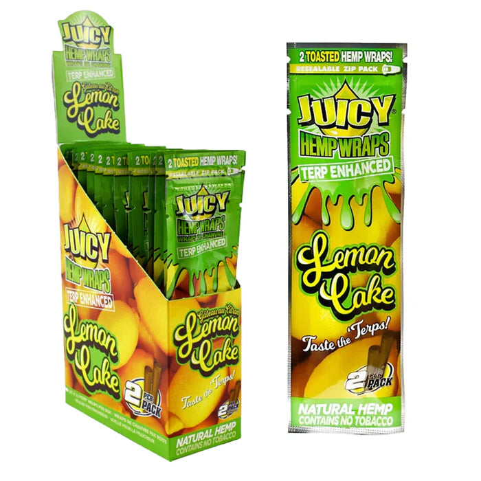 Juicy Jay - Hemp Wrap - Terp Enhanced - Lemon Cake