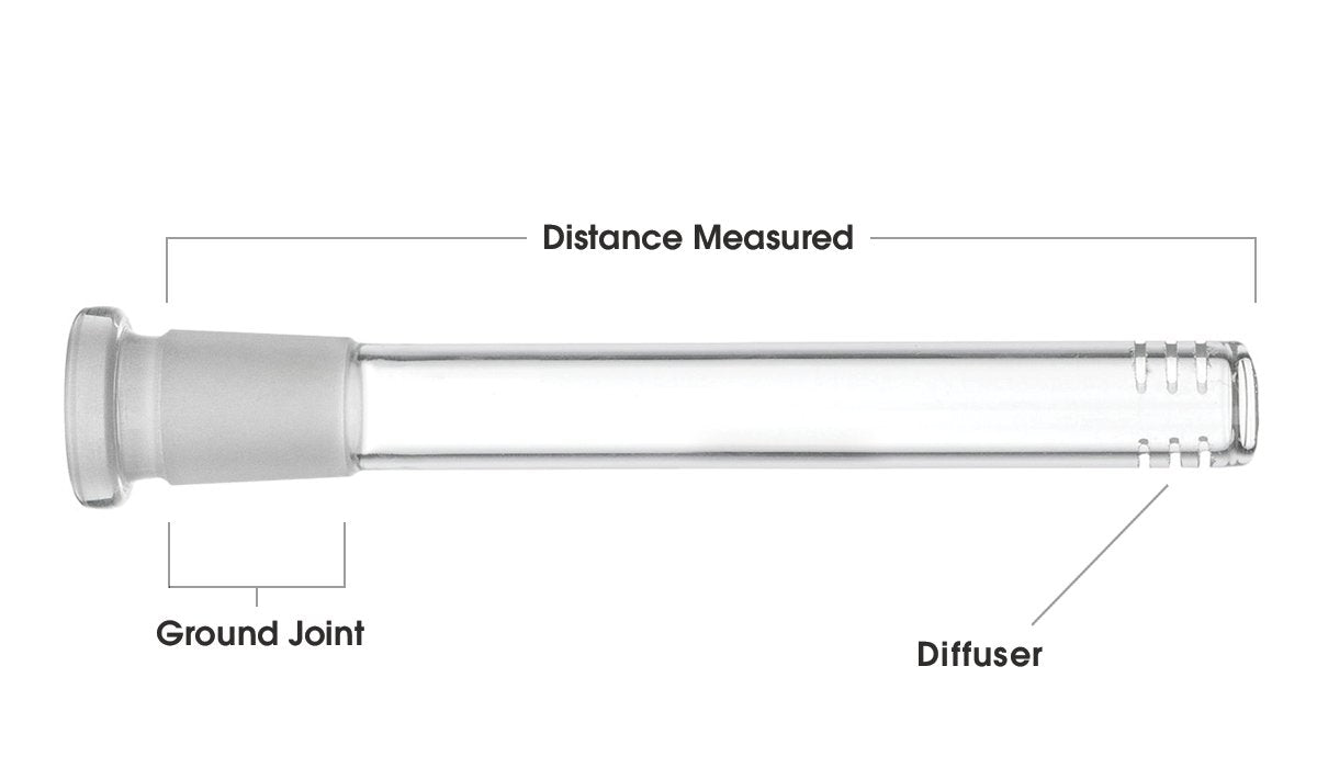 Glass Downstem - 6"