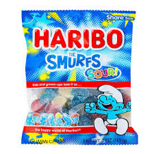 Haribo - Smurfs Sour Gummy Candy