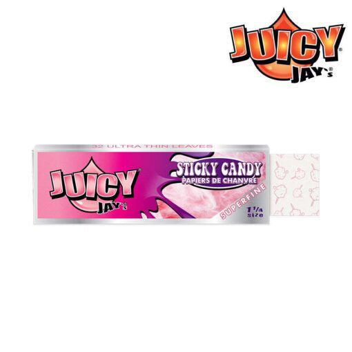 Juicy Jay - Super Fine - Flavoured Rolling Papers - 1¼ - Sticky Candy