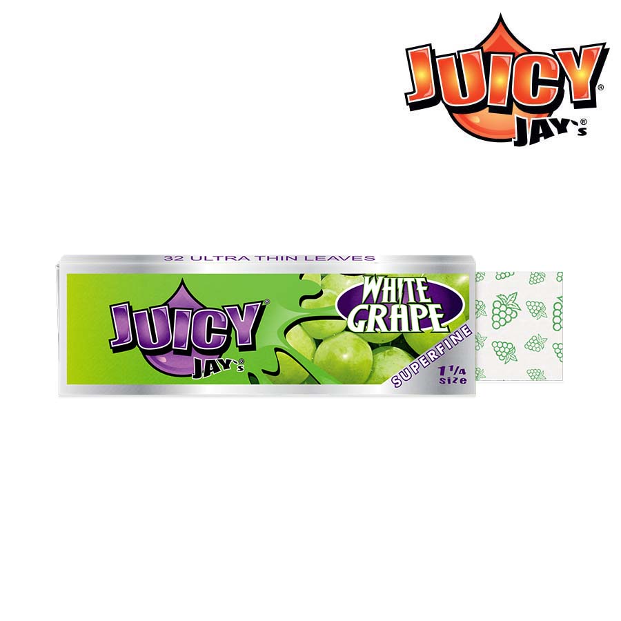 Juicy Jay - Super Fine - Flavoured Rolling Papers - 1¼ - White Grape