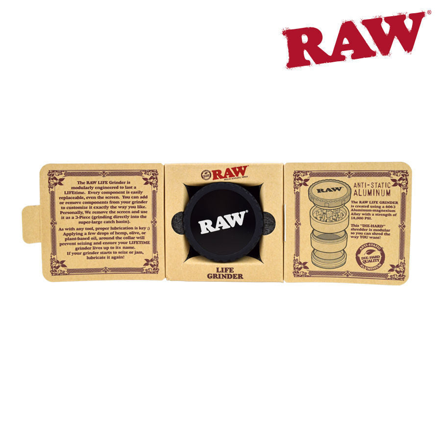 Raw Lifetime Grinder - Black