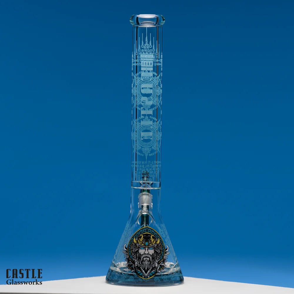 Castle Glass - The Viking Bong - 18" - 9mm