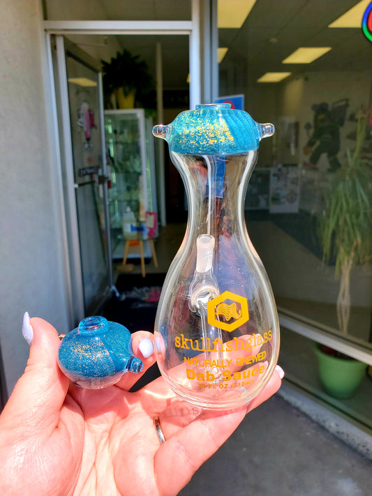 Hand Blown Piece - 10mm - Skull Fish Glass (Local BC Artist)