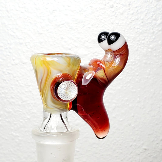 Hand-Blown Glass Slug Bowl - 14mm - Browski Glass (local BC Artist)