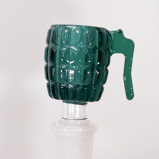 Grenade Shaped Bowl - 14mm - Lake Green
