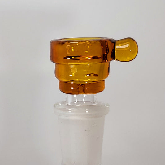 Beehive Shaped Glass Bowl - 14mm - Amber