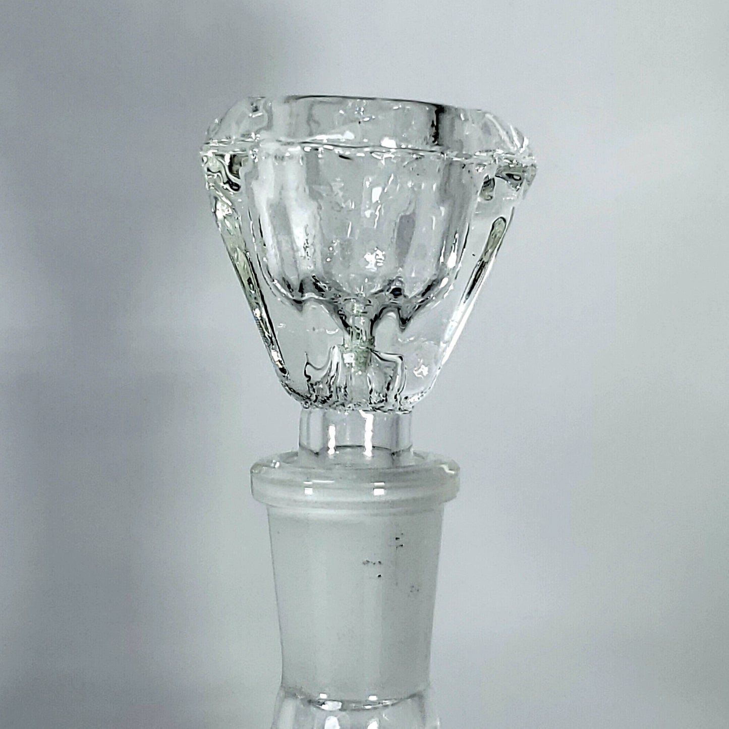 Diamond Shaped Thick Glass Bowl - 14mm - Clear