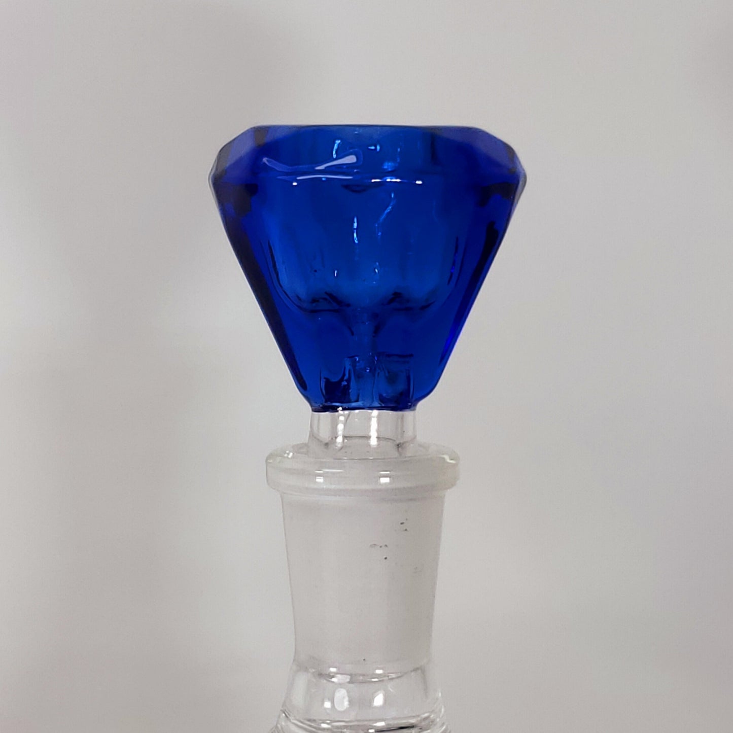 Diamond Shaped Thick Glass Bowl - 14mm - Blue