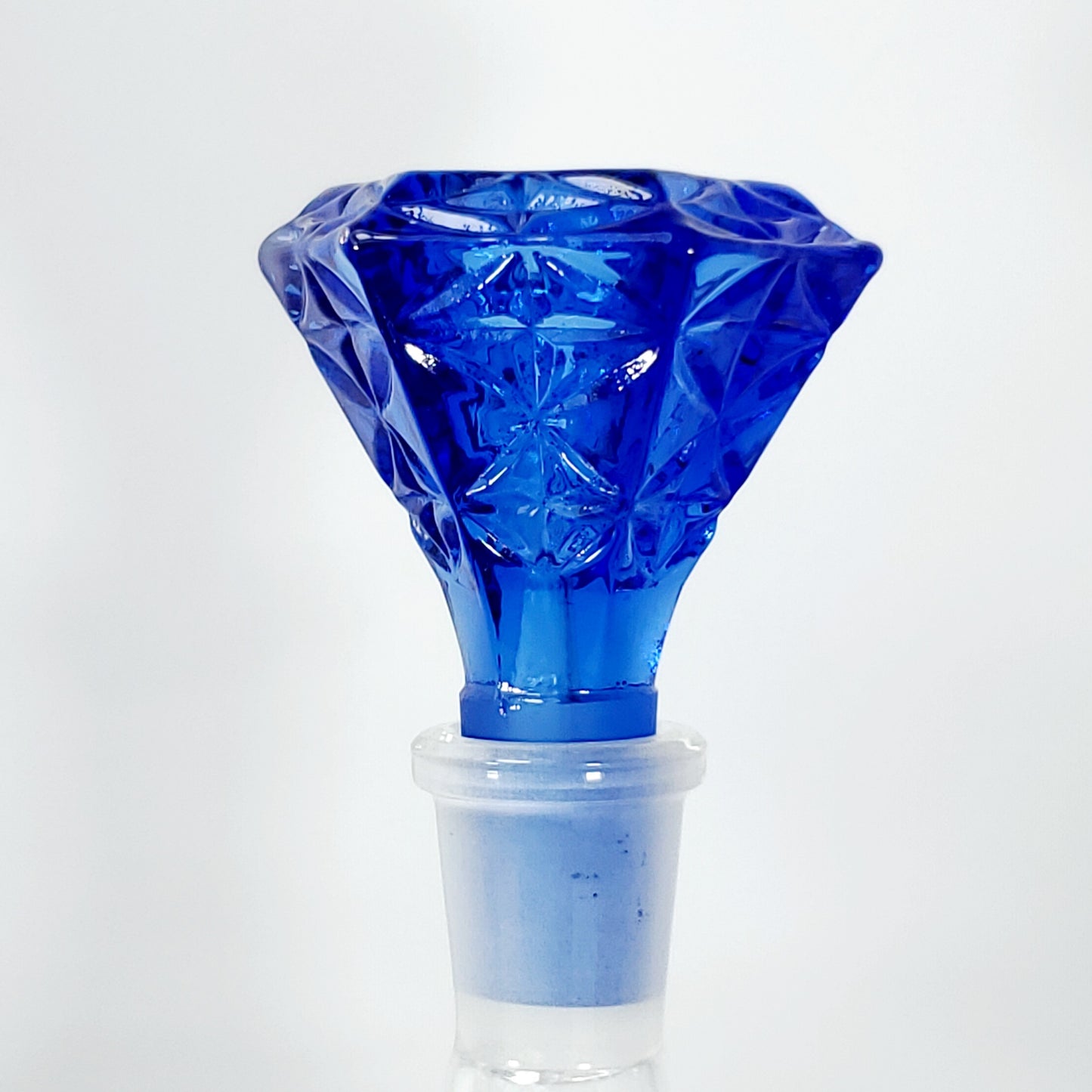 Large Capacity Diamond Shaped Glass Bowl - 14mm - Blue