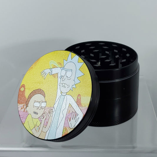 Rick and Morty 4 Piece Aluminum Grinder - 50mm