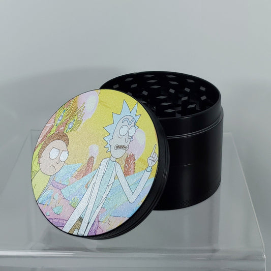 Rick and Morty 4 Piece Aluminum Grinder - 50mm