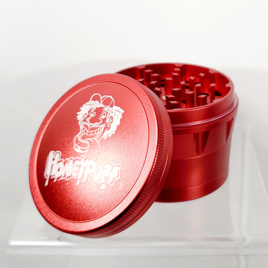 Honey Puff 4 Piece Grinder - 63mm - Red