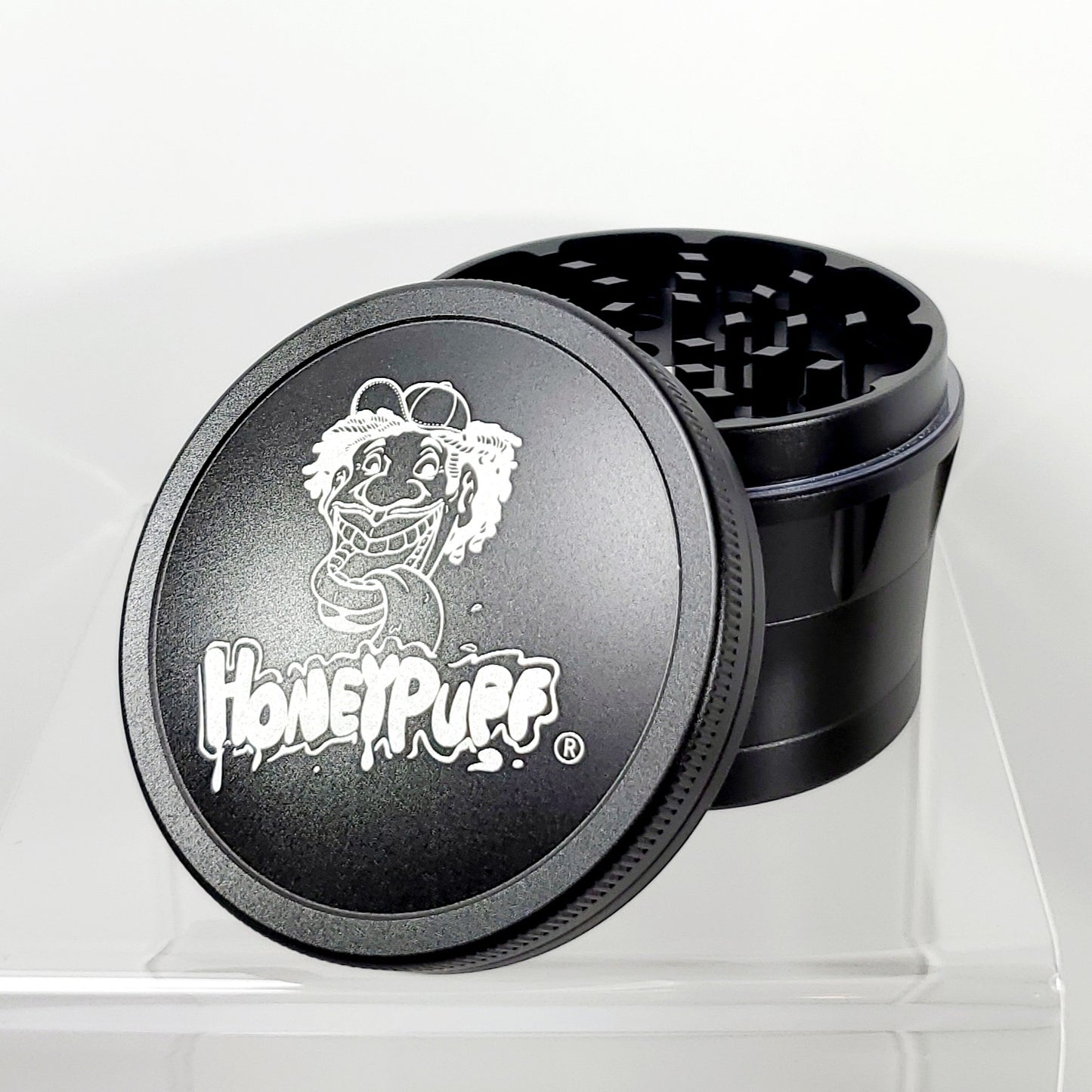 Honey Puff 4 Piece Grinder - 63mm - Black