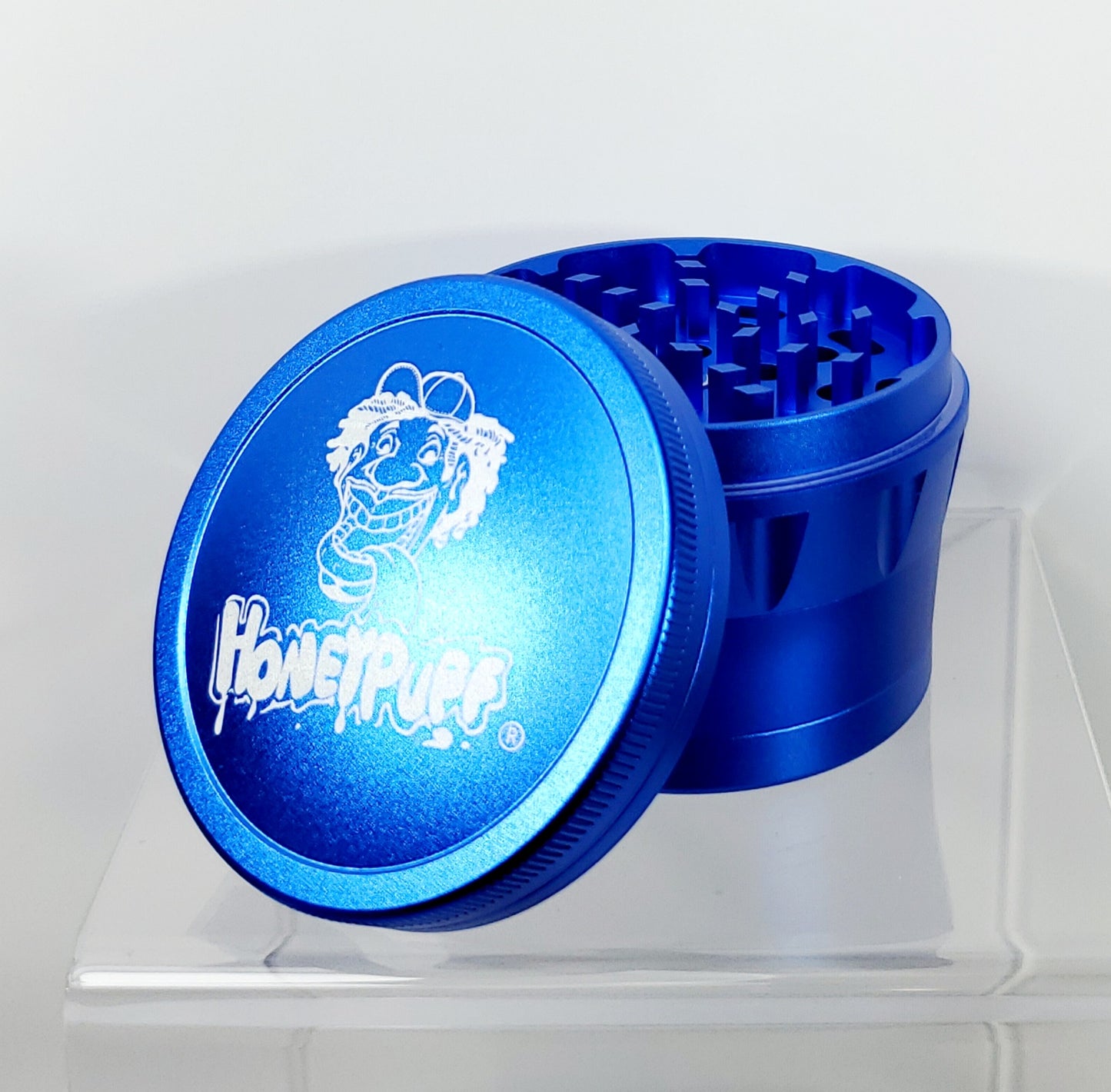 Honey Puff 4 Piece Grinder - 63mm - Blue