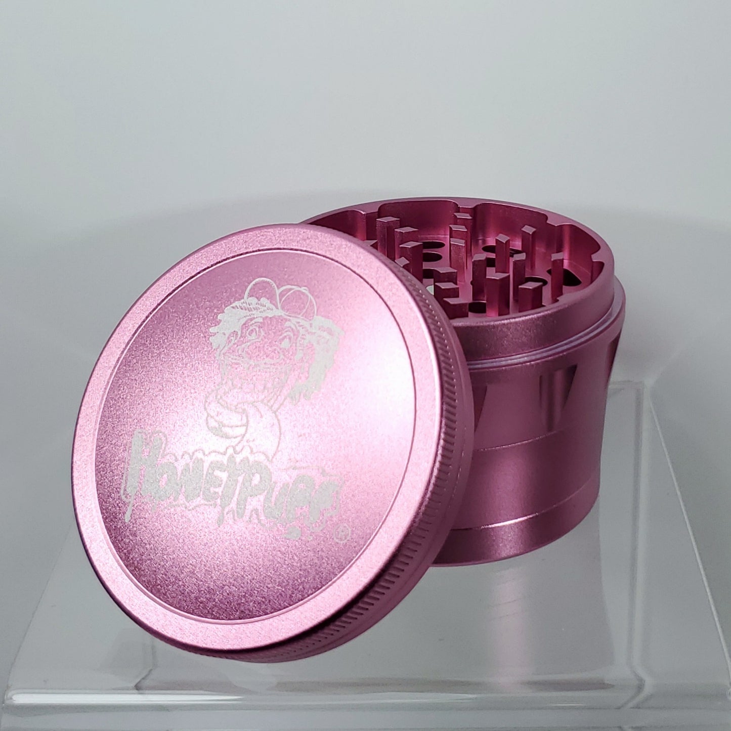 Honey Puff 4 Piece Grinder - 63mm - Pink