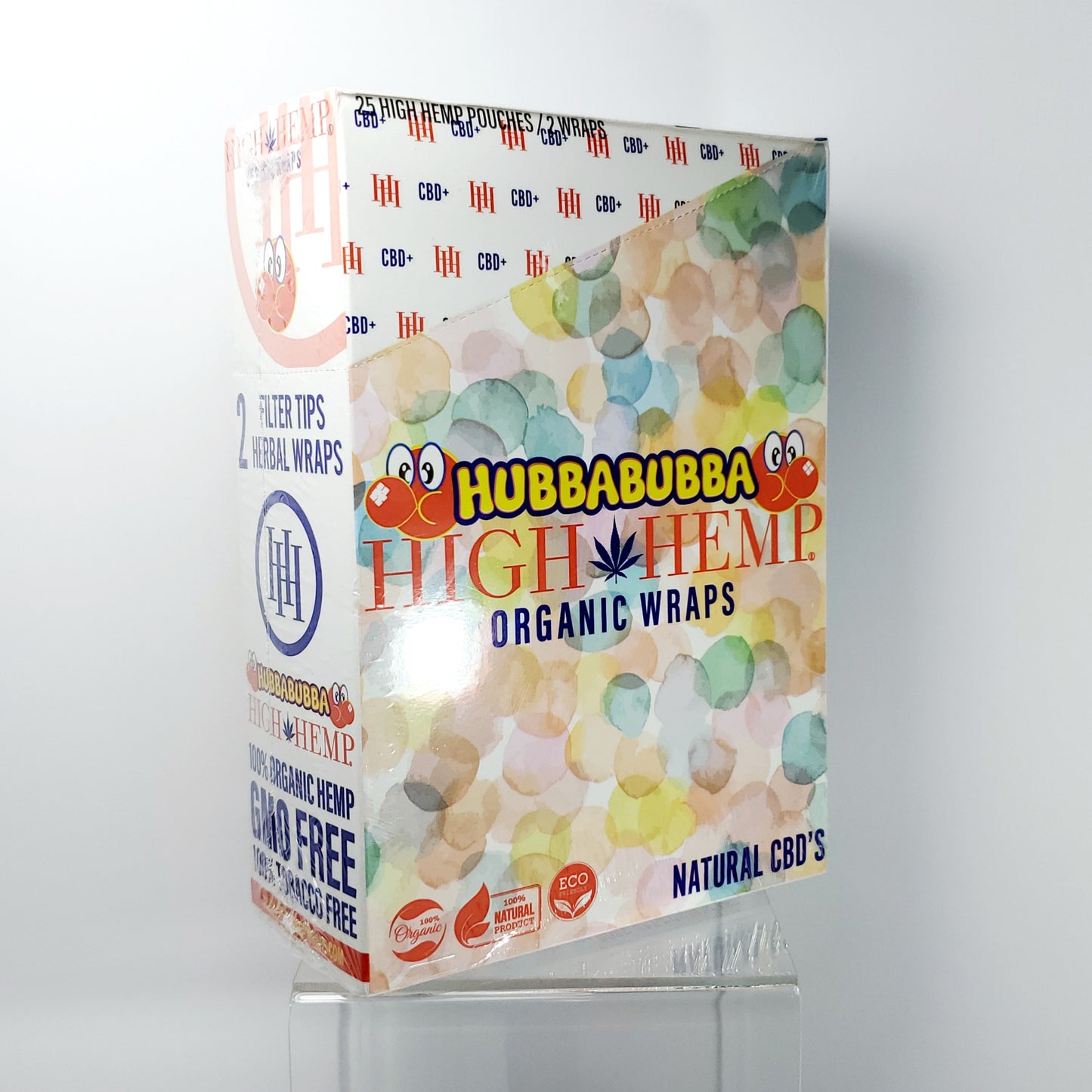 High Hemp Hubba Bubba Hemp Wraps – 25 Pack Display Case