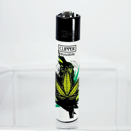 Clipper Refillable Lighter - Leaf - Green