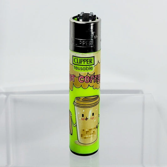 Clipper Refillable Lighter - Hot Stuff - Coffee