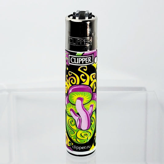 Clipper Refillable Lighter - Mushroom - Purple