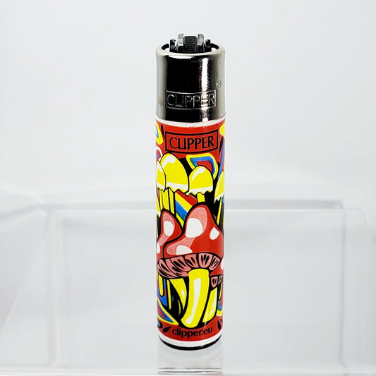 Clipper Refillable Lighter - Mushroom - Yellow