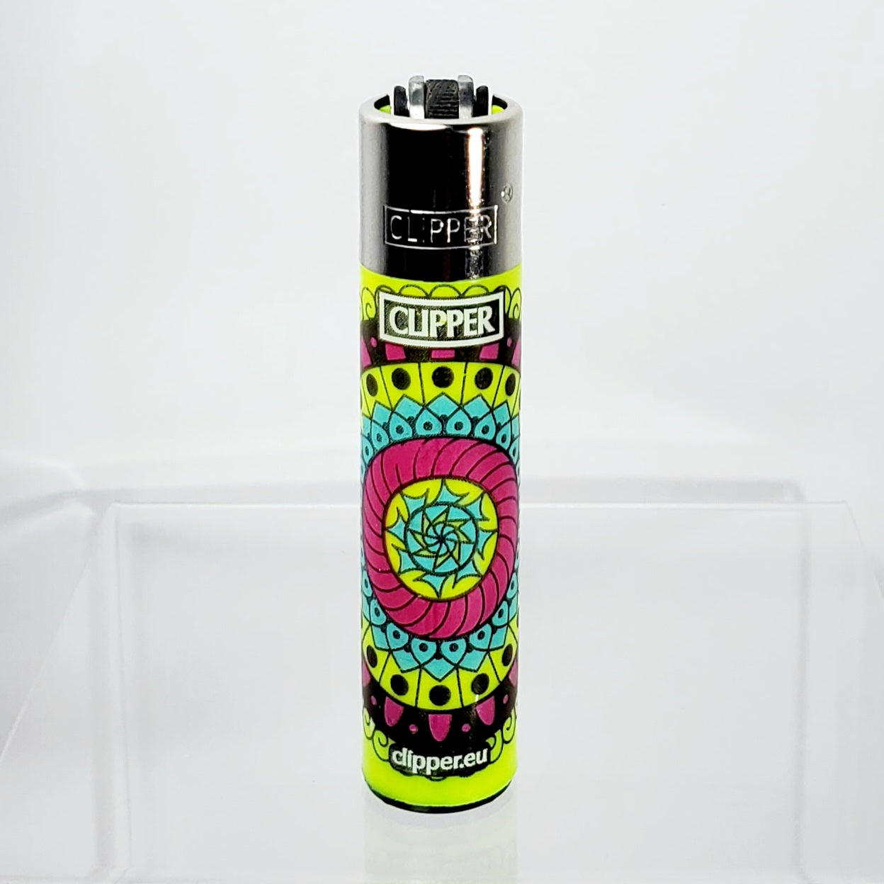 Clipper Refillable Lighter - Mandala - Green