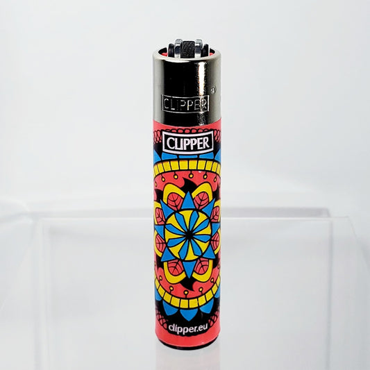 Clipper Refillable Lighter - Mandala - Pink
