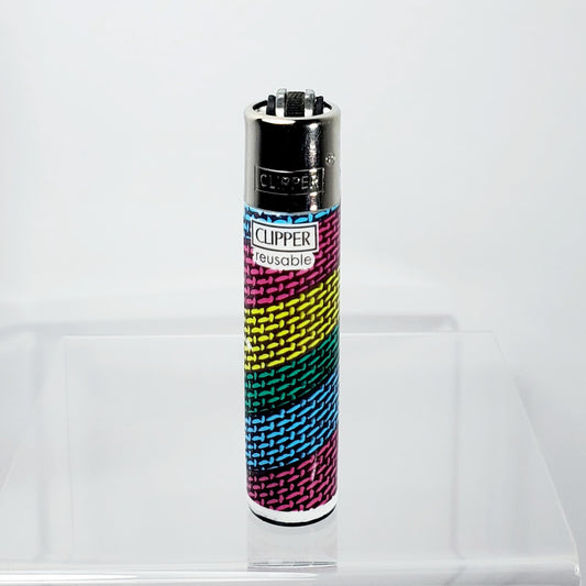 Clipper Refillable Lighter - Threads - Diagonal