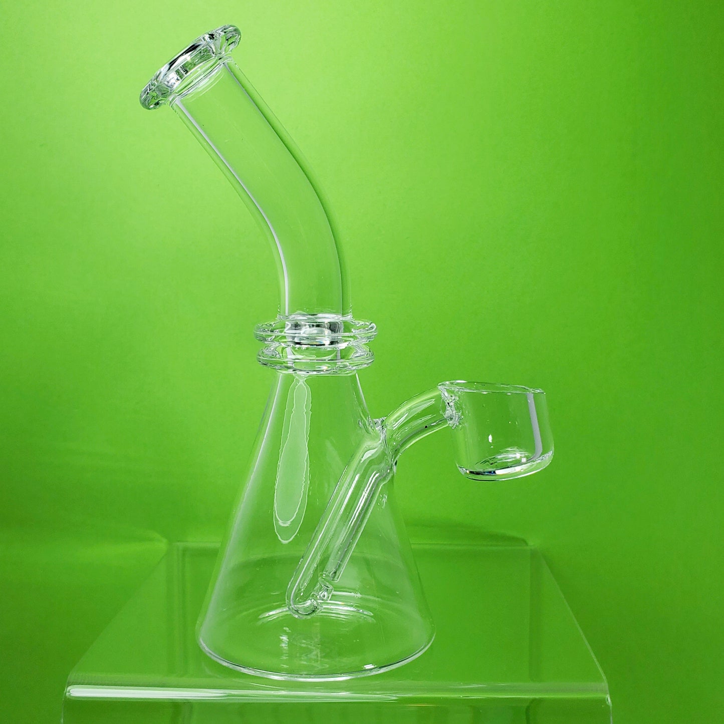 Full Quartz Dab Rig with Fused Banger - 6"