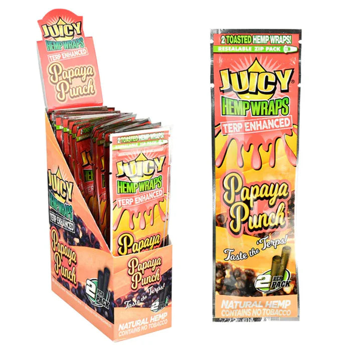 Juicy Jay - Hemp Wrap - Terp Enhanced - Papaya Punch