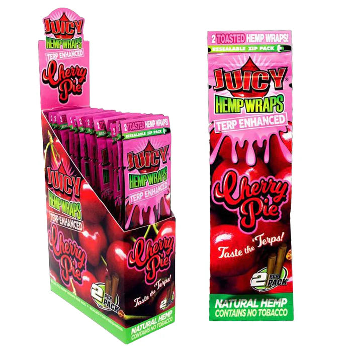 Juicy Jay - Hemp Wrap - Terp Enhanced - Cherry Pie
