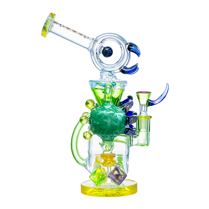 Cheech Glass - Dab Piece / Bong - Full Of Horns