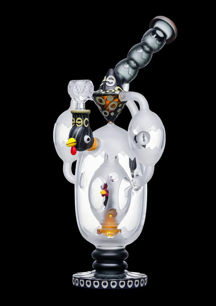 Cheech Glass - Dab Piece / Bong - Rooster in a Bubble