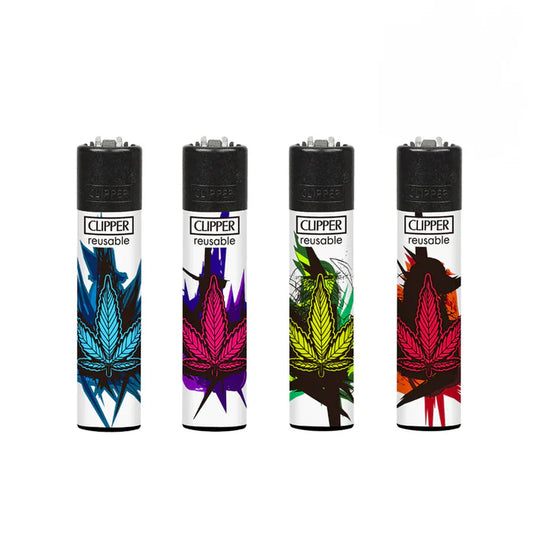 Clipper - Refillable Lighter - Leaf Design