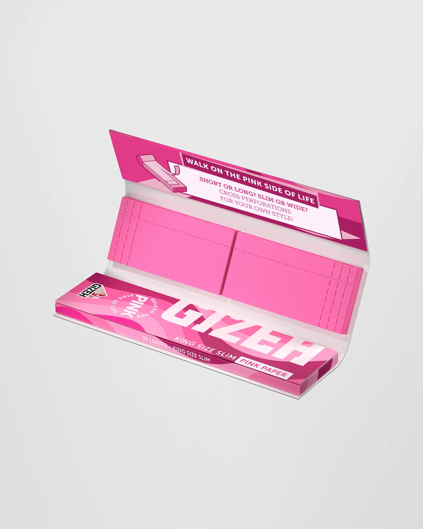 Gizeh - Rolling Papers - King Size With Tips - Super Fine - Pinks