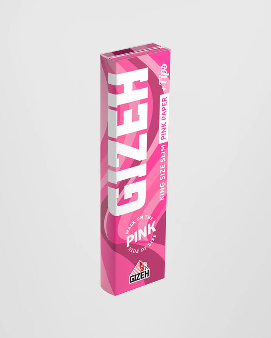 Gizeh - Rolling Papers - King Size With Tips - Super Fine - Pinks