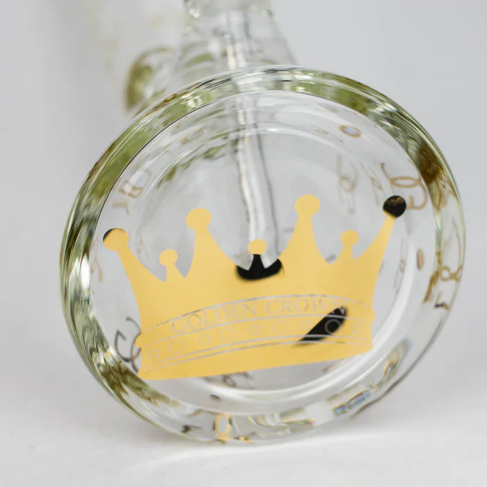 GC 18" 9mm Beaker Bong with 24K Gold Emblem