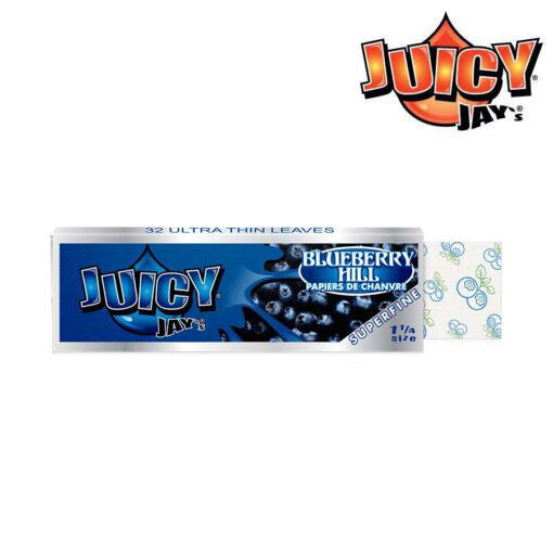Juicy Jay - Super Fine - Flavoured Rolling Papers - 1¼ - Blueberry
