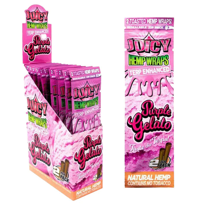 Juicy Jay - Hemp Wrap - Terp Enhanced - Purple Gelato