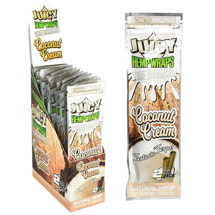 Juicy Jay  - Hemp Wrap - Terp Enhanced - Coconut Cram