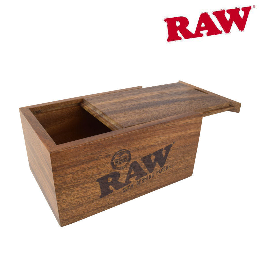 Raw - Wooden Storage Slide Box - Large